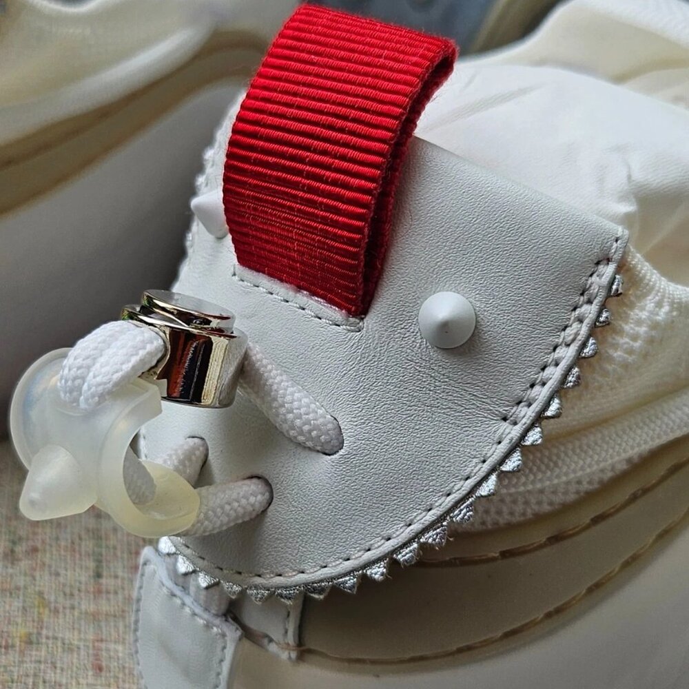 Christian Louboutin Men Shoes Sneaker Arpoador Flat Zinc/Bianco Italy Size 41 - Picture 9 of 14